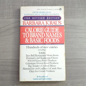 Barbara Kraus 1988 Calorie Guide
