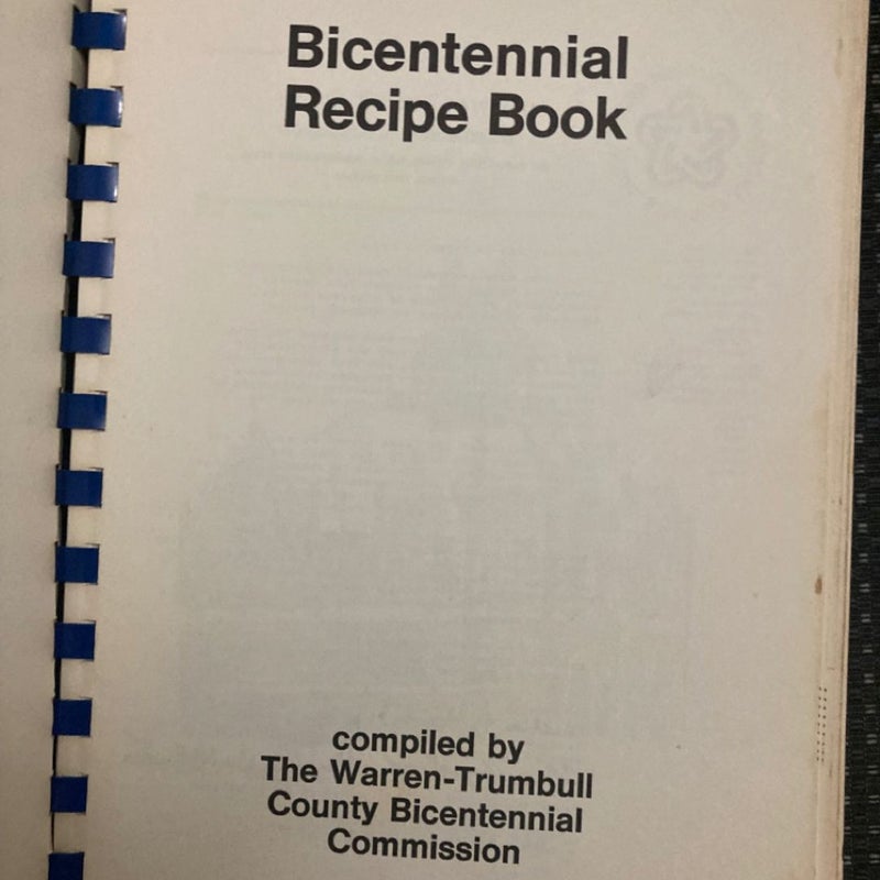 Vintage 1976 Bicentennial Recipe Cookbook