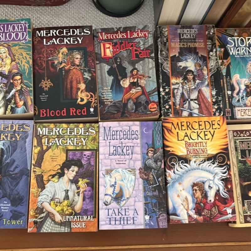 Mercedes Lackey Lot of 22 paperbacks -fantasy