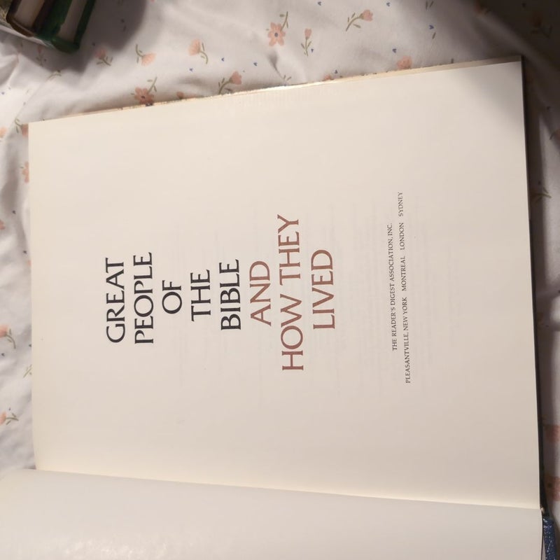 Great People of the Bible and How They Lived