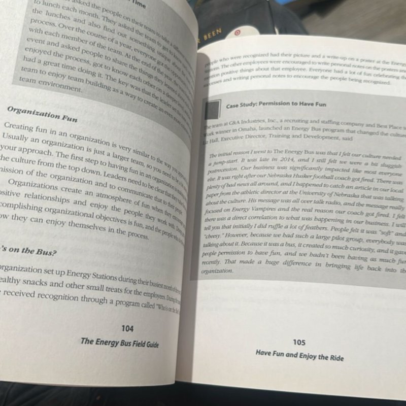 The Energy Bus Field Guide