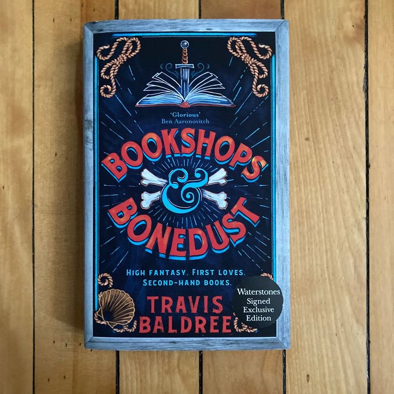 Bookshops and Bonedust Signed Waterstones Exclusive by Travis Baldree