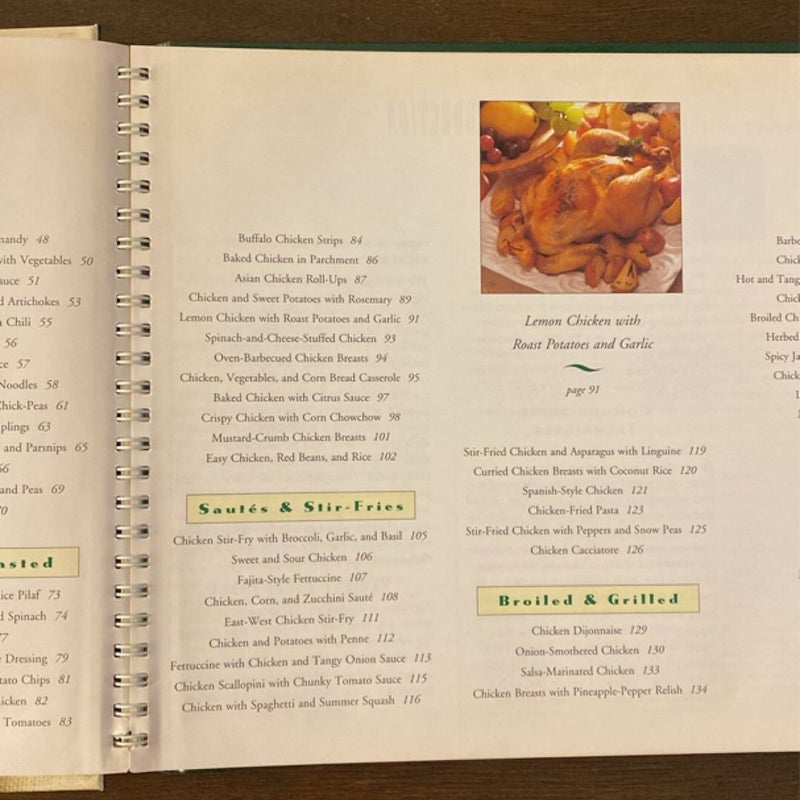 Great Taste Low Fat Books Chicken & One-Pot Meals (some discoloration & writing)