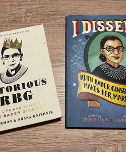  Lot of 2 Ruth Bader Ginsburg books Notorious RBG