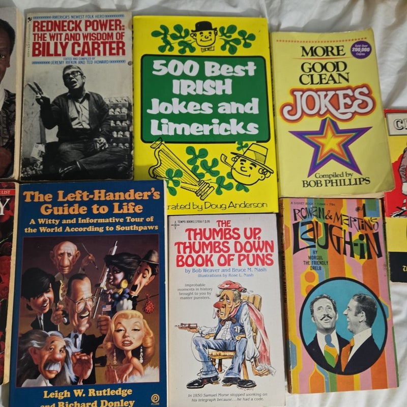 Humor Reading Mixed Lot 9 classic vintage humor books