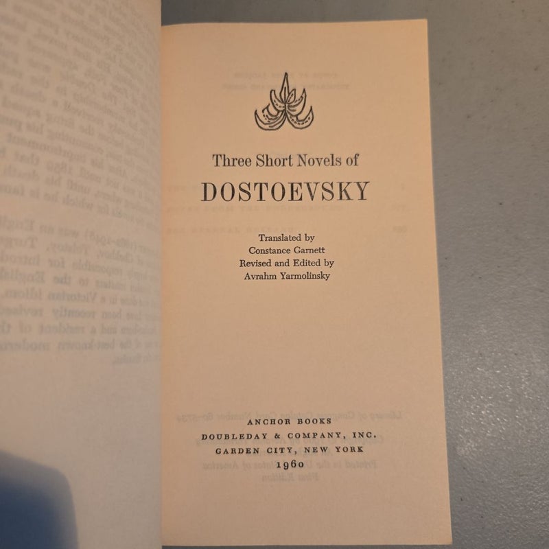 Three Short Novels Of Dostoevsky
