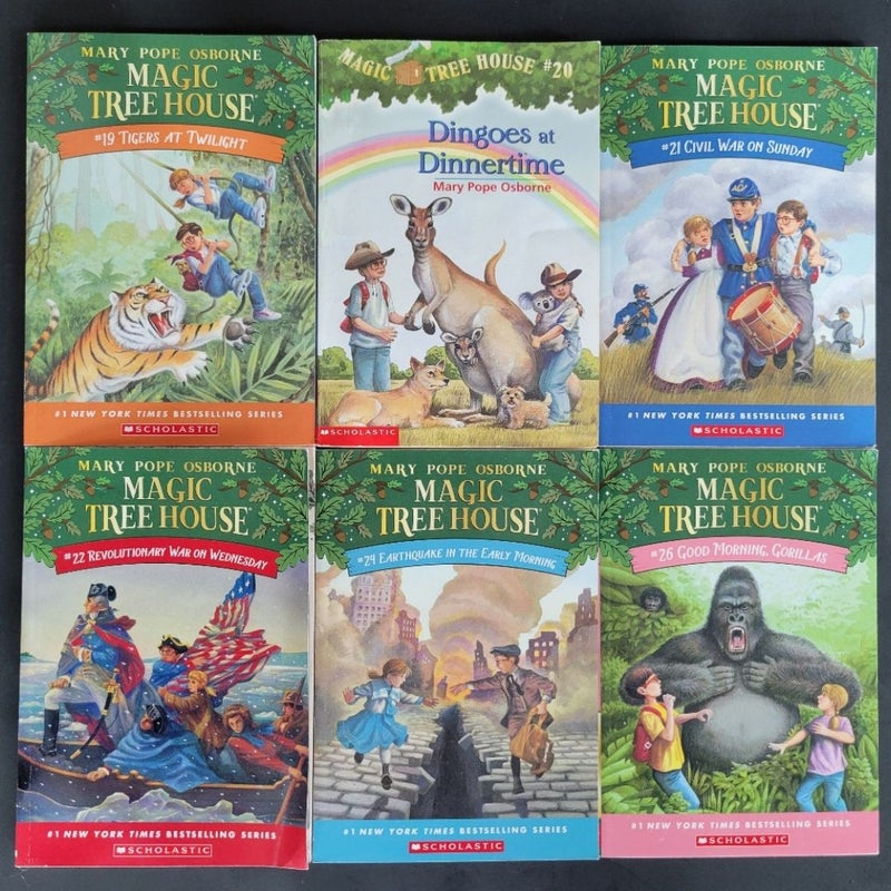 MAGIC TREE HOUSE MERLIN MISSION LOT OF 20 BOOKS BY MARY POPE OSBORN W/ STICKERS