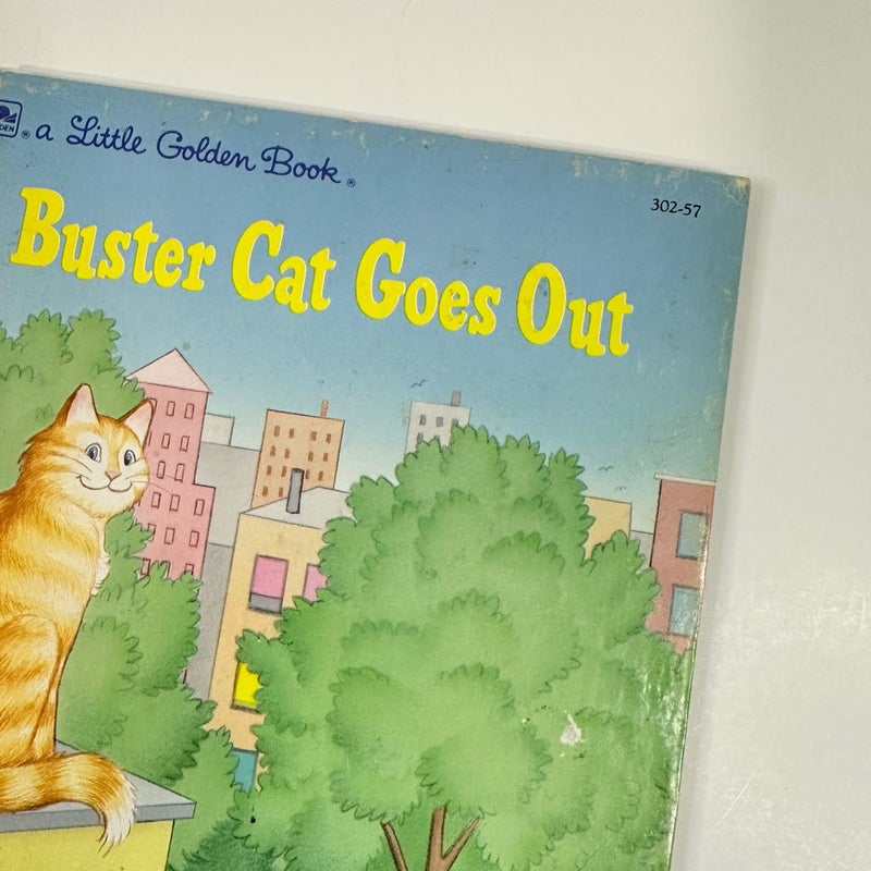 Buster Cat Goes Out, 1989 Little Golden Book