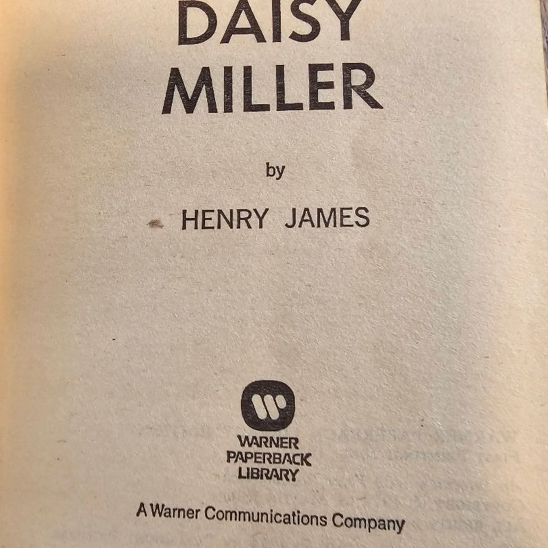 Daisy Miller by Henry James 1974 Warner Tie In Paperback 