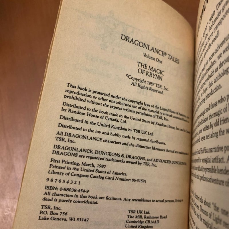 DragonLance: Tales I & Preludes I Trilogy Set: The Magic of Krynn, Kender, Gully Dwarves, and Gnomes, Love and War, Darkness & Light, Kendermore, Brothers Majere