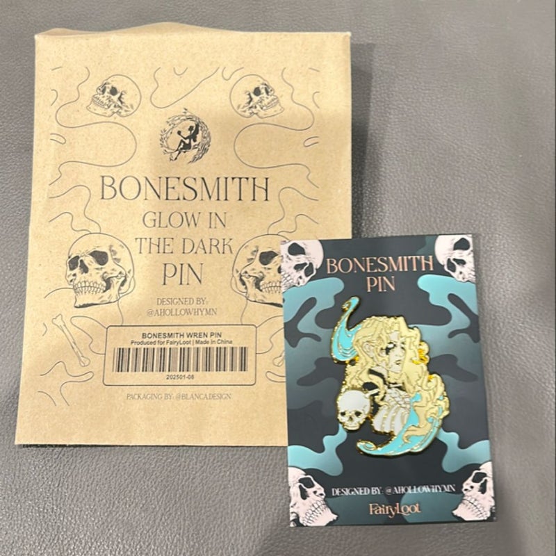 Bonesmith Fairyloot Enamel Glow in the dark Pin