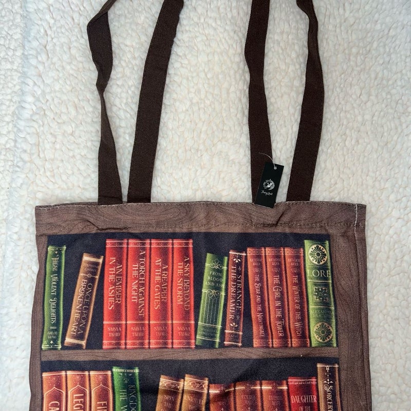 FAIRYLOOT Fantasy Bookshelf Tote Bag (NEW WITH TAG)