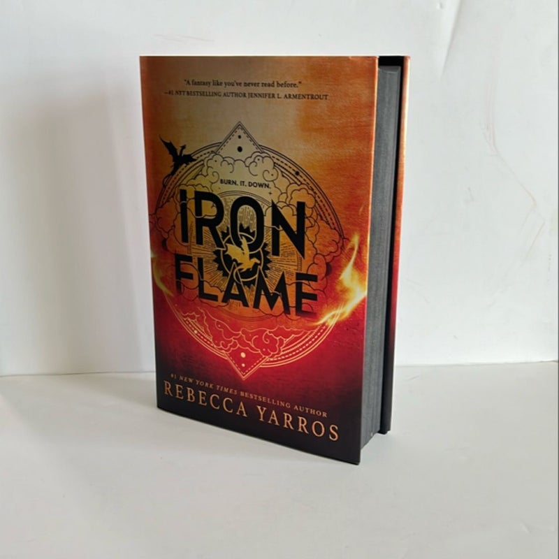 Iron Flame First US Edition sprayed edges 