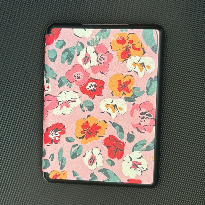 Beach and bubbly flower kindle case 