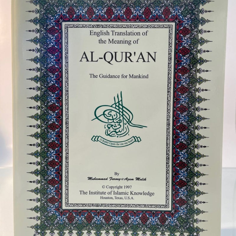 English Translation of the Meaning of AL-QUR'AN Institute of Islamic Knowledge