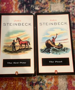 Lot of 2 John Steinbeck  Bools - The Pearl, The Red Pony VG