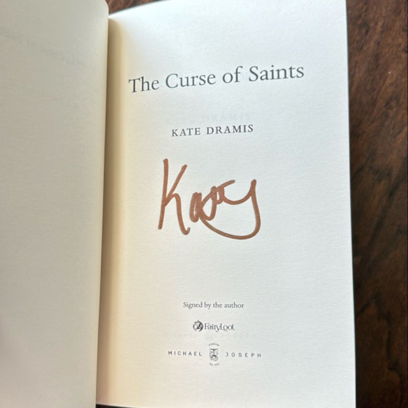 The Curse of Saints - Fairyloot signed, exclusive edition