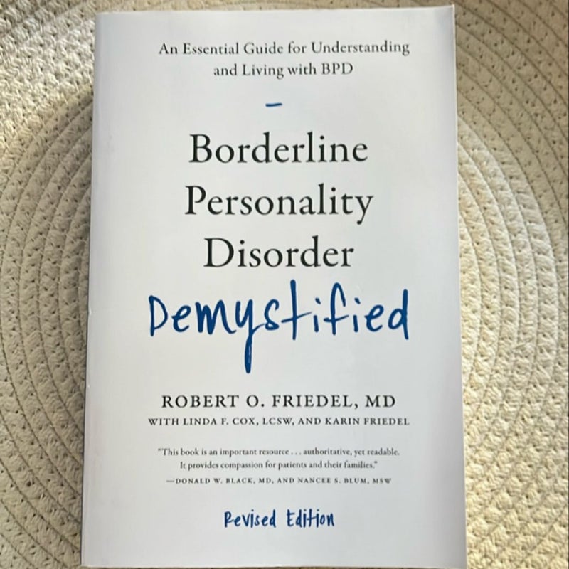 Borderline Personality Disorder Demystified 