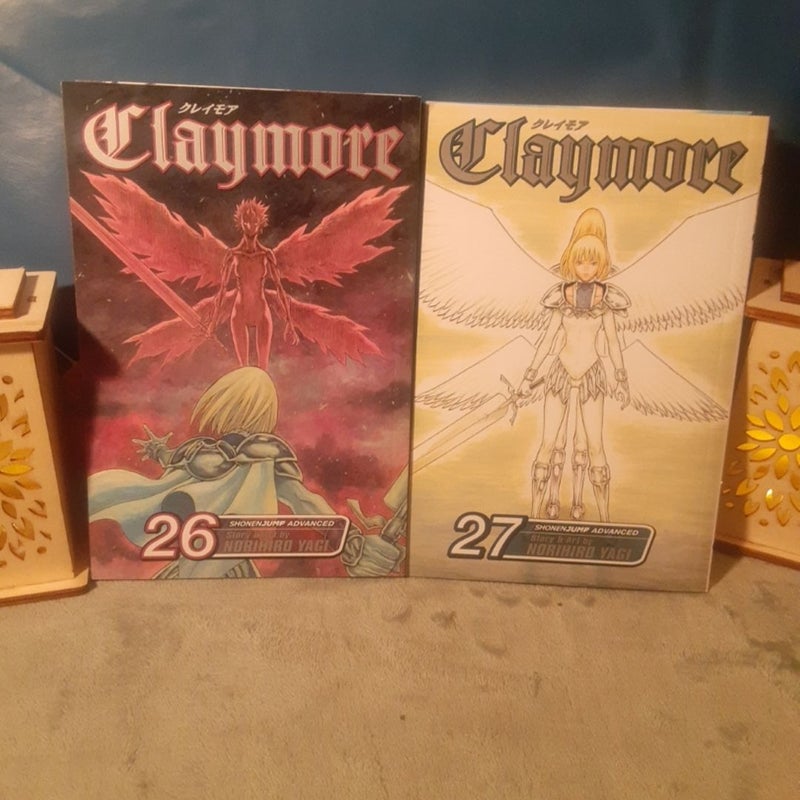 Claymore By Norihiro Yagi, Viz English Manga Lot Vol. 24, 25, 26, 27 final volume