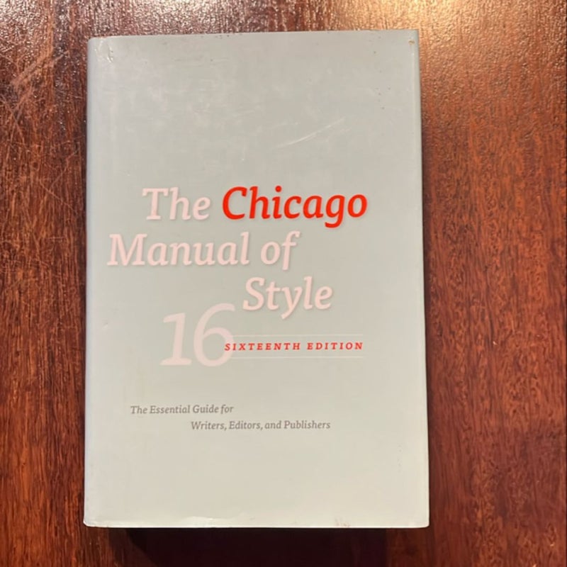 The Chicago Manual of Style