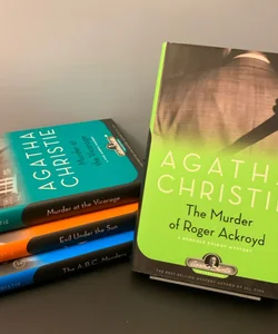Agatha Christie Collection, 4 Books: The Murder of Roger Ackroyd, Murder at the Vicarage, Evil Under the Sun, The A. B. C. Murders