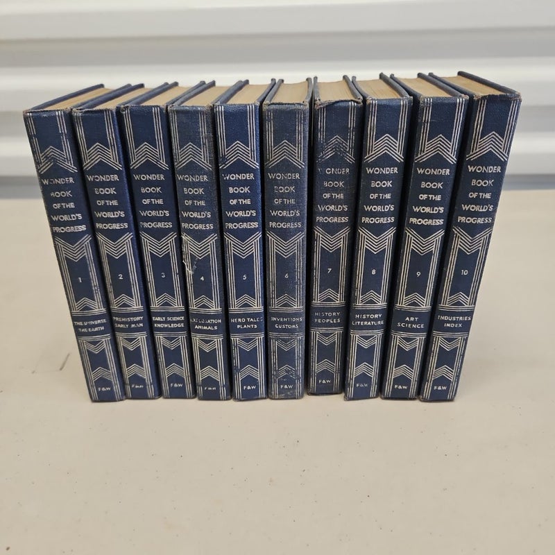 Wonder Book of the World's Progress (Full Set of 10 Volumes)