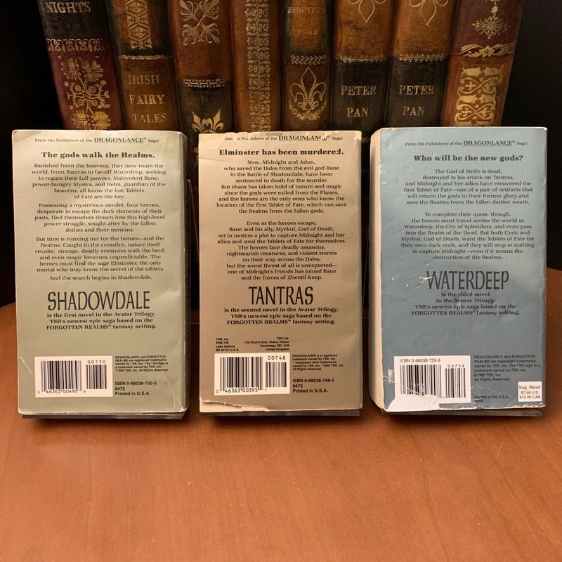 Avatar Trilogy 1-3: Shadowdale, Tantras, Waterdeep
