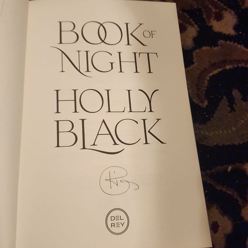 Book of Night signed edition 