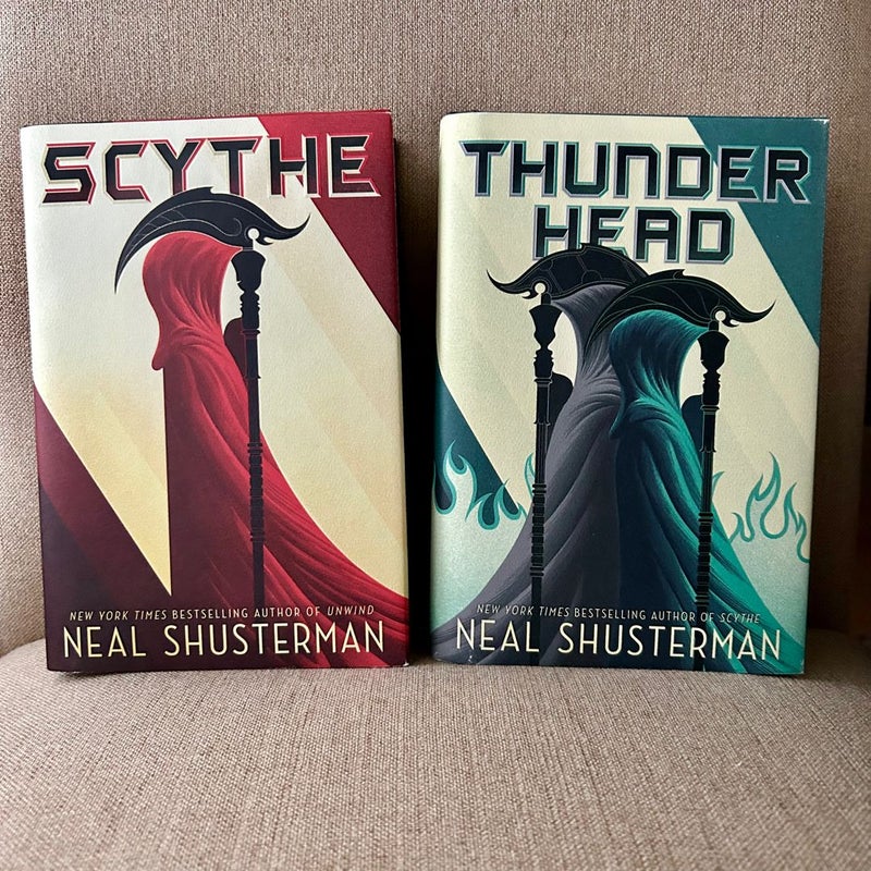 Scythe and Thunderhead (1st Print Editions; Hardcover)