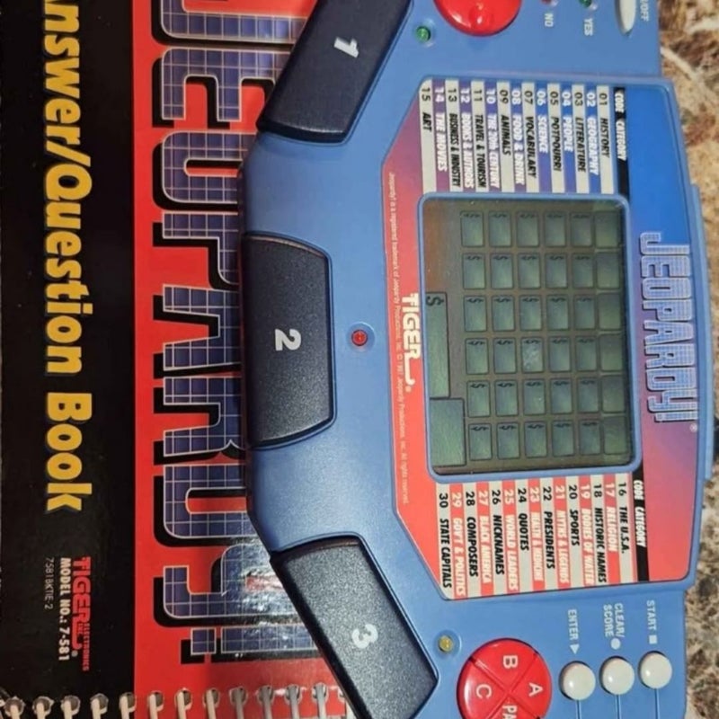 Vintage Jeopardy Question/Answer Book with Game Console (1995)