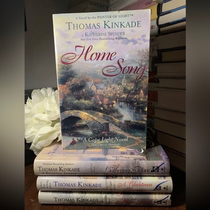 Thomas Kinkade 5-Book Lot Bundle A Christmas Promise Cape Light & More 