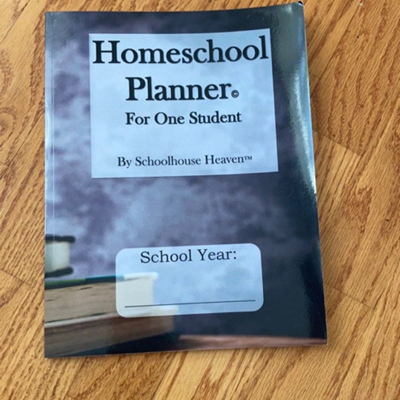 Homeschool planner for one student 