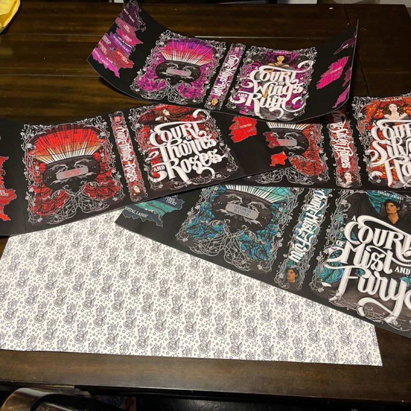 Nerdy Ink ACOTAR Dust jackets