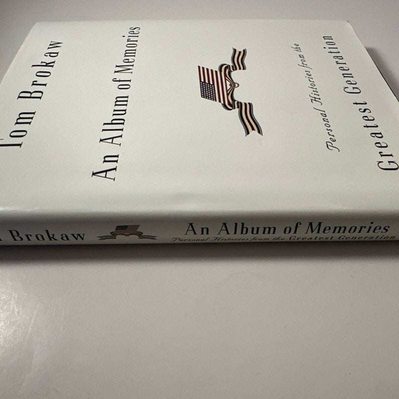 An Album of Memories By Tom Brokaw First Edition Big Book HC Very Good Pre-owned