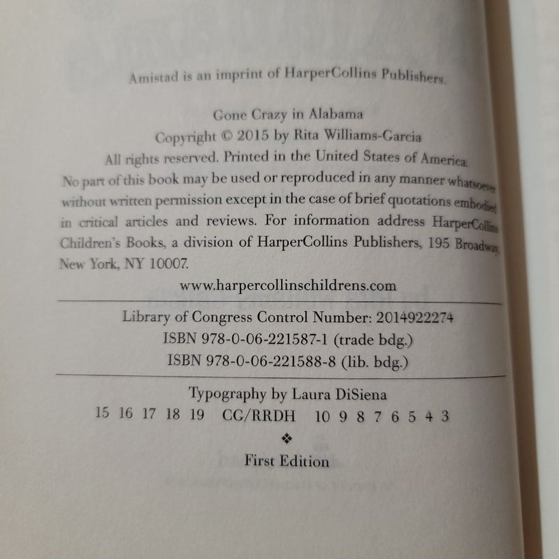 Gone Crazy in Alabama (2015 First Edition)