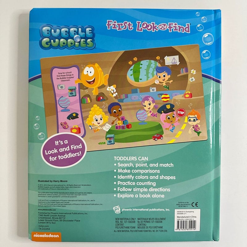 Nickelodeon Bubble Guppies First Look and Find Book (Board Book)