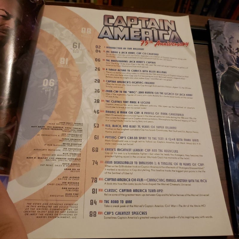 Marvel Comics Captain America 75th Anniversary Magazine