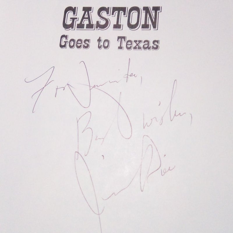 Vintage 1978 - Gaston Goes to Texas - SIGNED