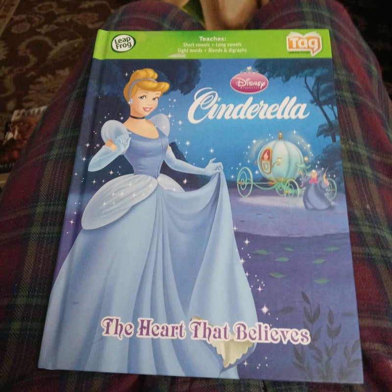 Disney Cinderella the Heart that Believes Hardcover LeapFrog Tag Edition