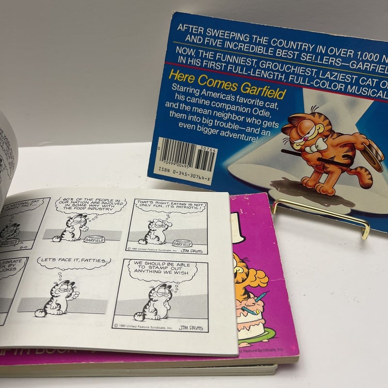 1980’s Garfield (4 Book) Bundle: Garfield Weighs In, Garfield Takes The Cake, Garfield Rolls On, & Here Comes Garfield) 
