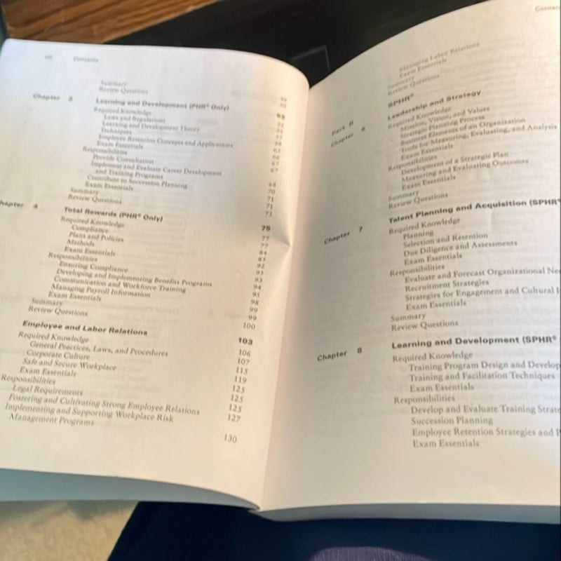 PHR and SPHR Professional in Human Resources Certification Complete Review Guide