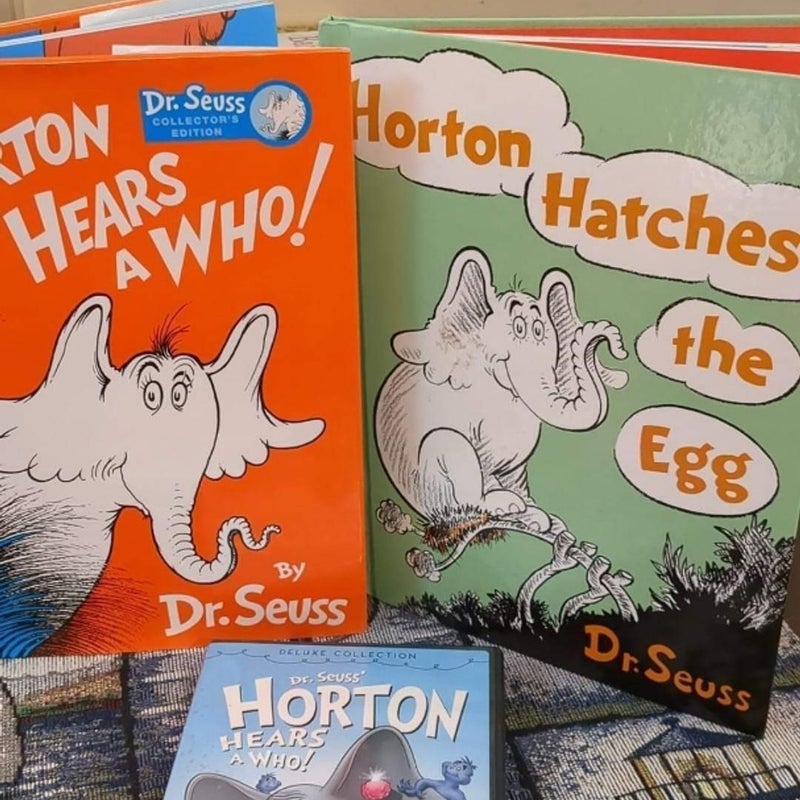 Dr Suess Horton Books & DVD 