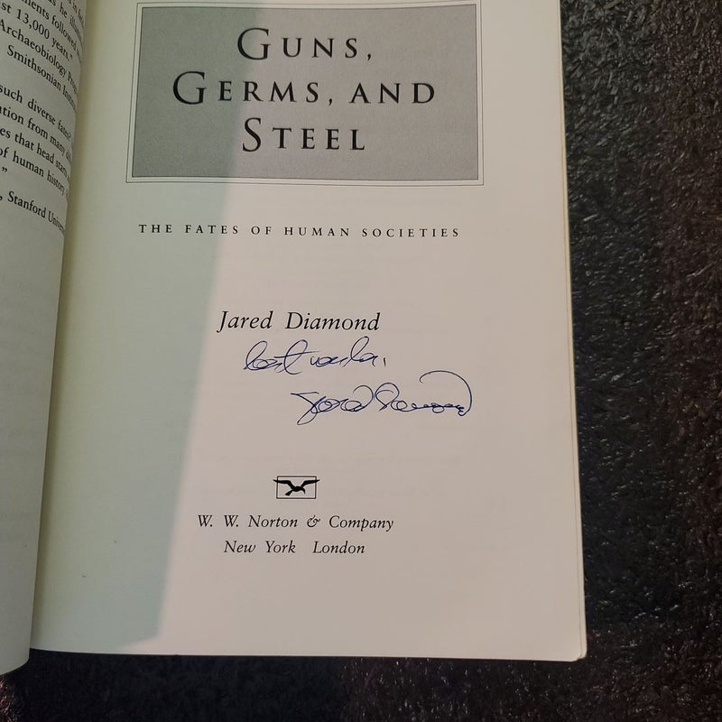 Guns, Germs, and Steel signed copy