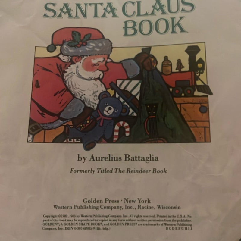 Vintage 1982 Santa book