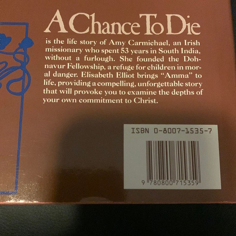 A Chance to Die