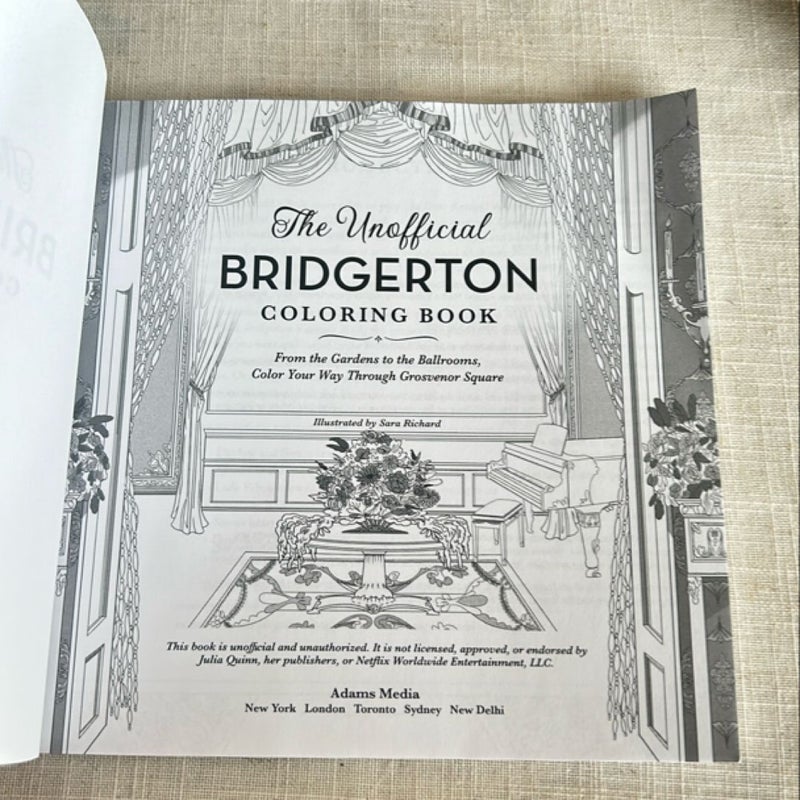 The Unofficial Bridgerton Coloring Book