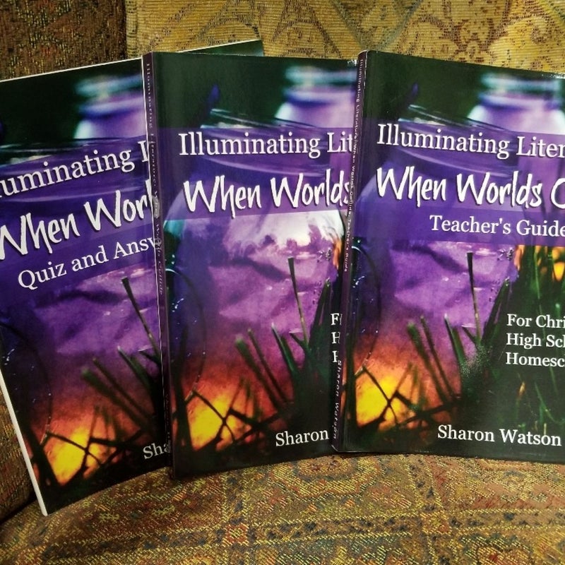 Illuminating Literature: When Worlds Collide set: student book, teacher book, quiz & answer manual