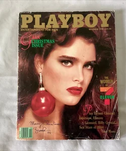 PLAYBOY - DECEMBER 1986 - BROOK SHEILDS GALA CHRISTMAS ISSUE w/ Centerfold