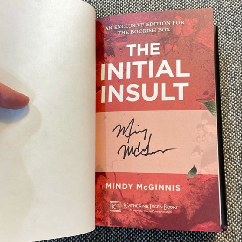 The Initial Insult; Unchosen SE TBB signed