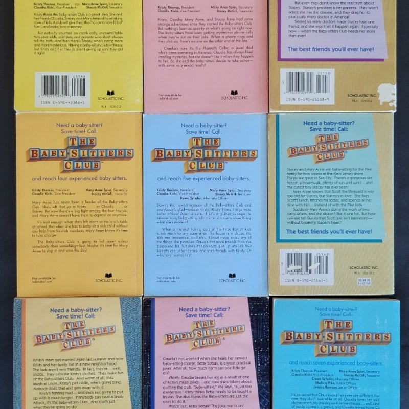 THE BABYSITTERS CLUB BOOKS VINTAGE 1990s LOT & SPECIAL ED. MYSTERY ANN M. MARTIN
